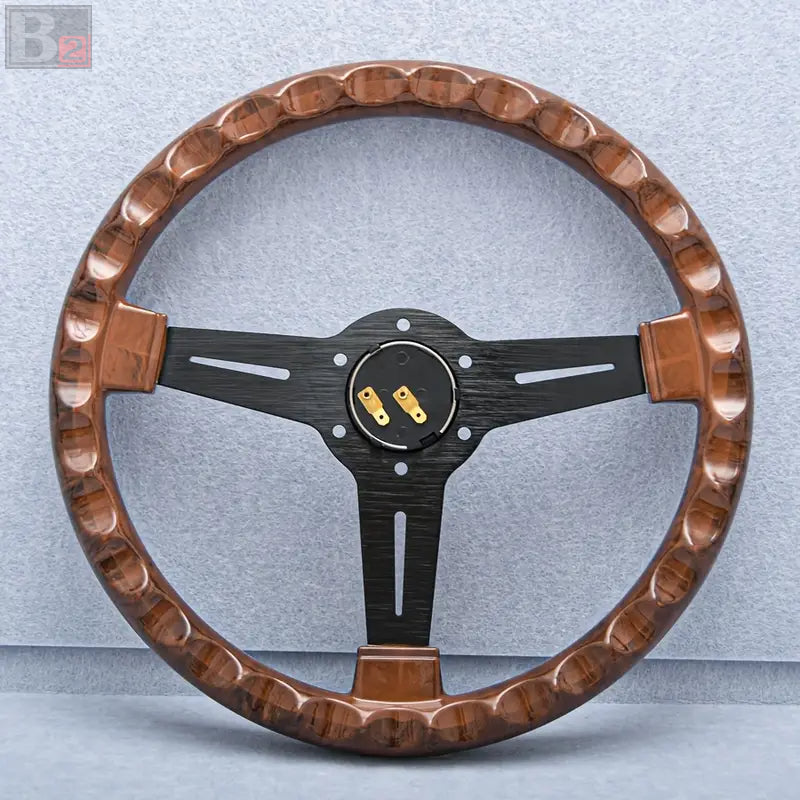 Wolfsburg 350mm Steering Wheel with Black Finish