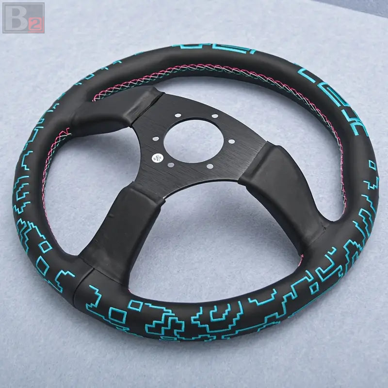 Vertex x BOWZ Collaboration Leather Steering Wheel 350mm