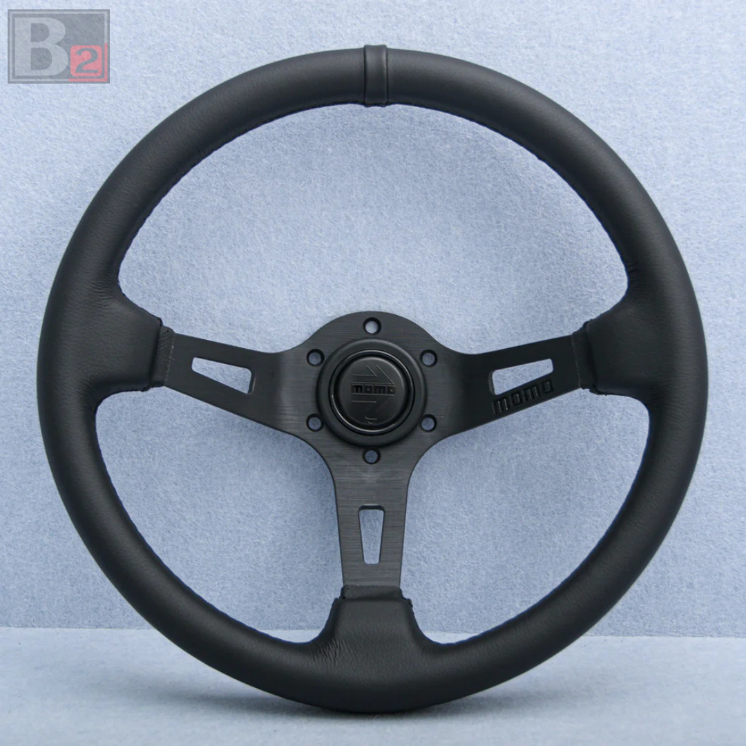 Momo Deep Dish 340mm Black Edition Steering Wheel