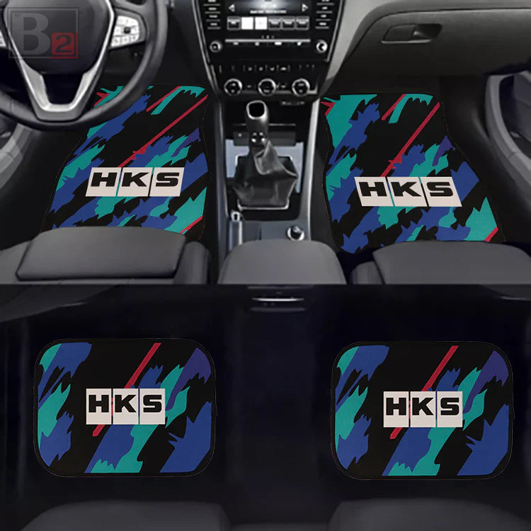 HKS Floor Mats (White)