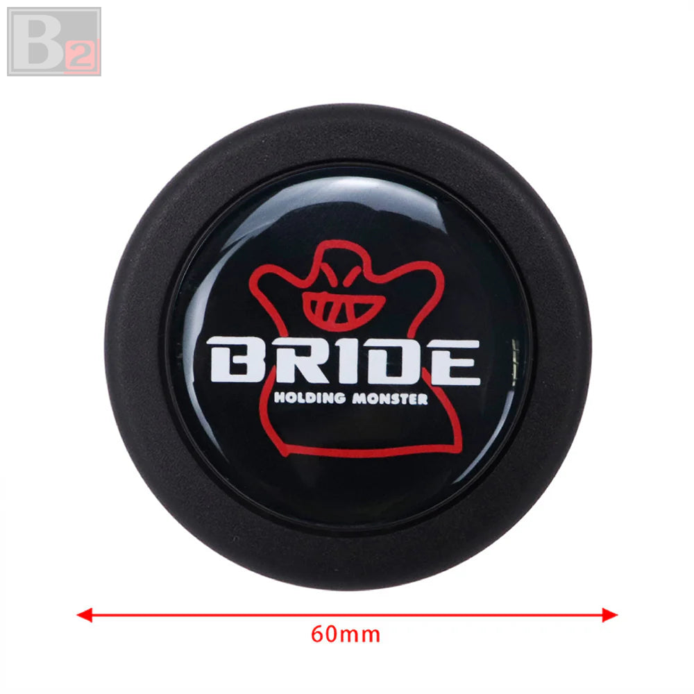 Bride Holding Monster Horn Button