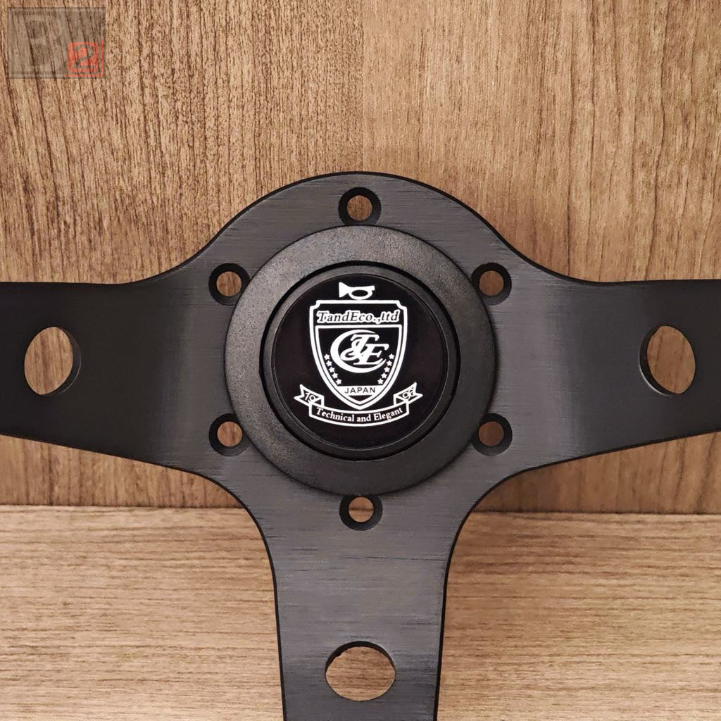 Vertex 1996 JDM Leather Steering Wheel Blue 330mm