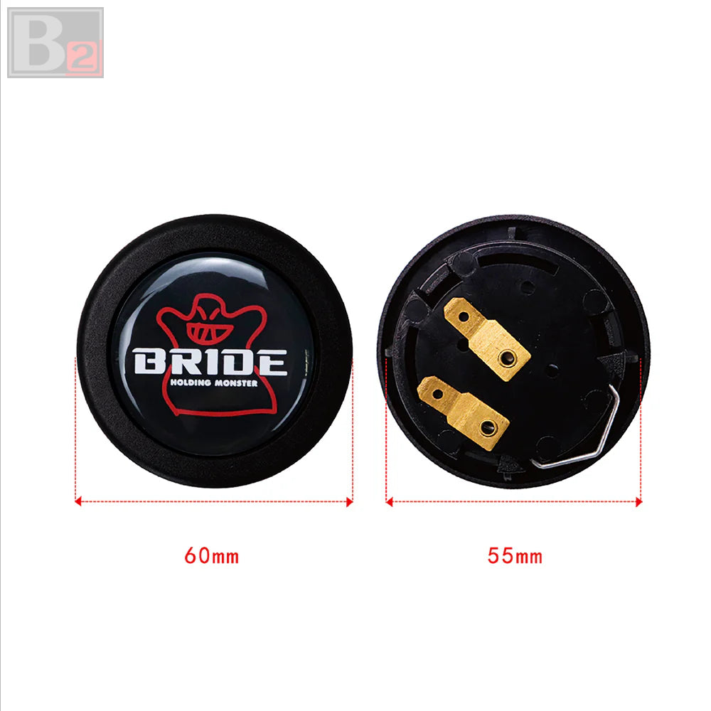 Bride Holding Monster Horn Button