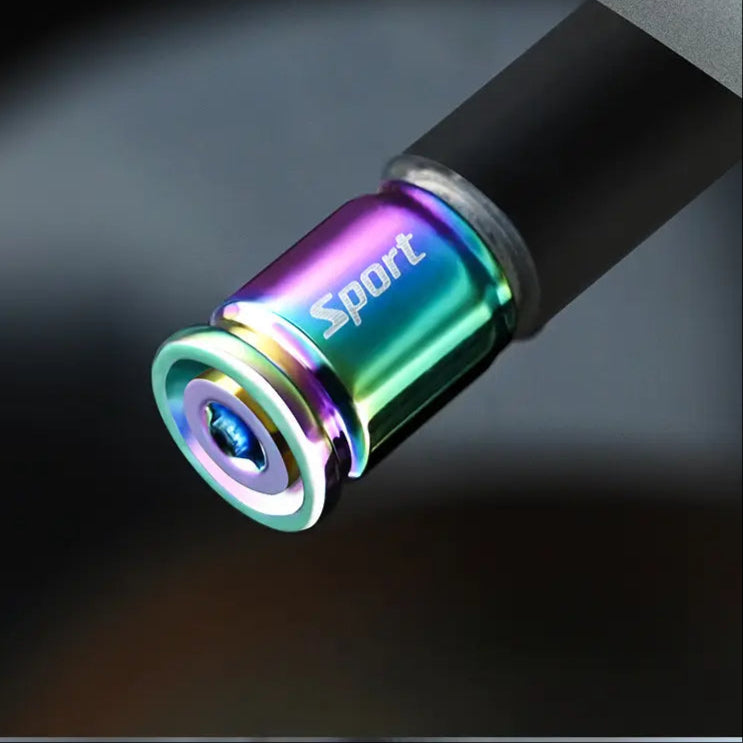 Sport Stainless Steel Tire Valve Caps