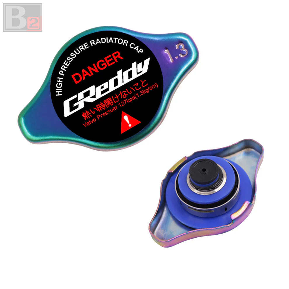 1.3bar 15mm Greddy Racing High Pressure Radiator Cap (Various Colors)