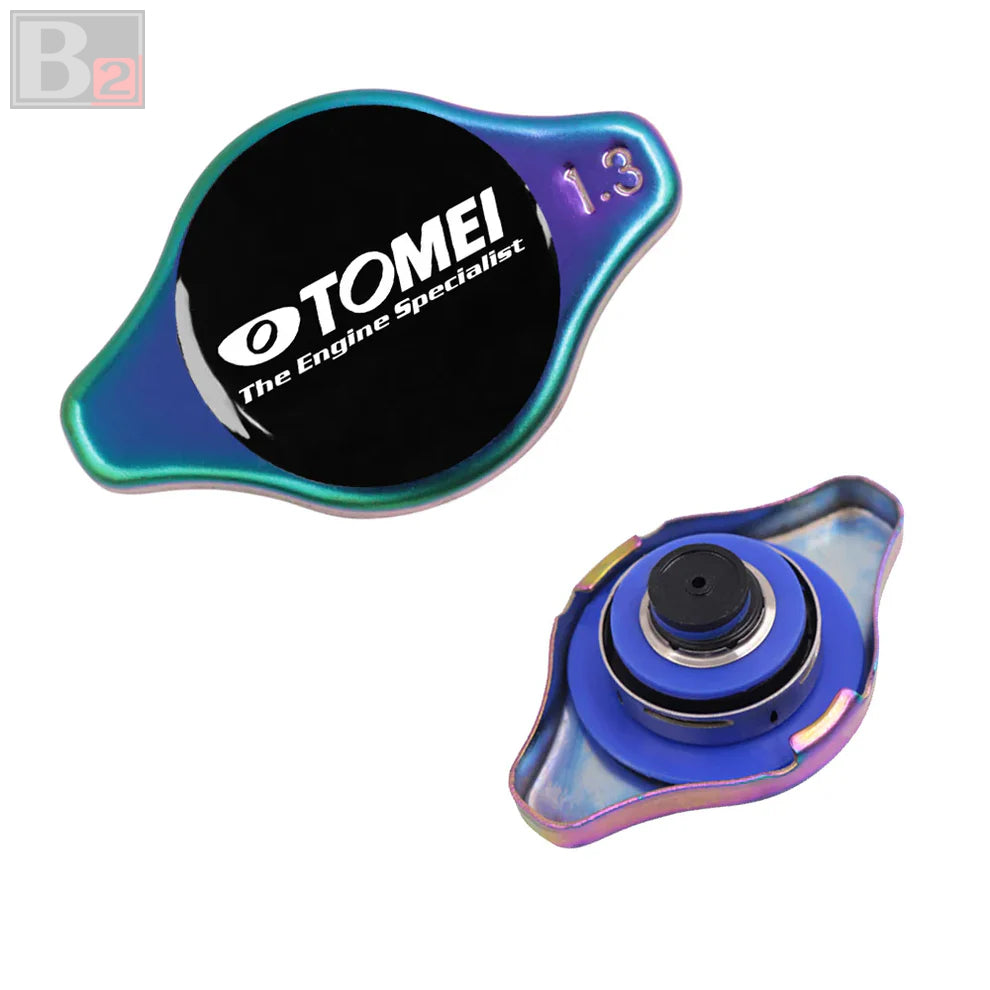 1.3bar 9mm TOMEI Black Racing Cap High Pressure Radiator Cap (Various Colors)