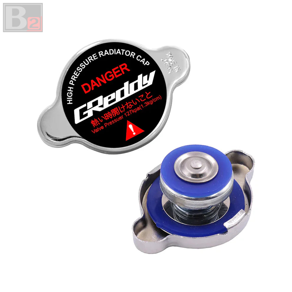 1.3bar 15mm Greddy Racing High Pressure Radiator Cap (Various Colors)