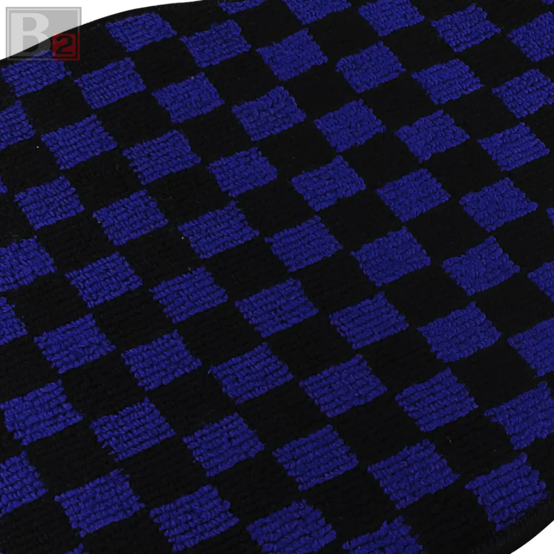Checkered Floor Mats (Blue)