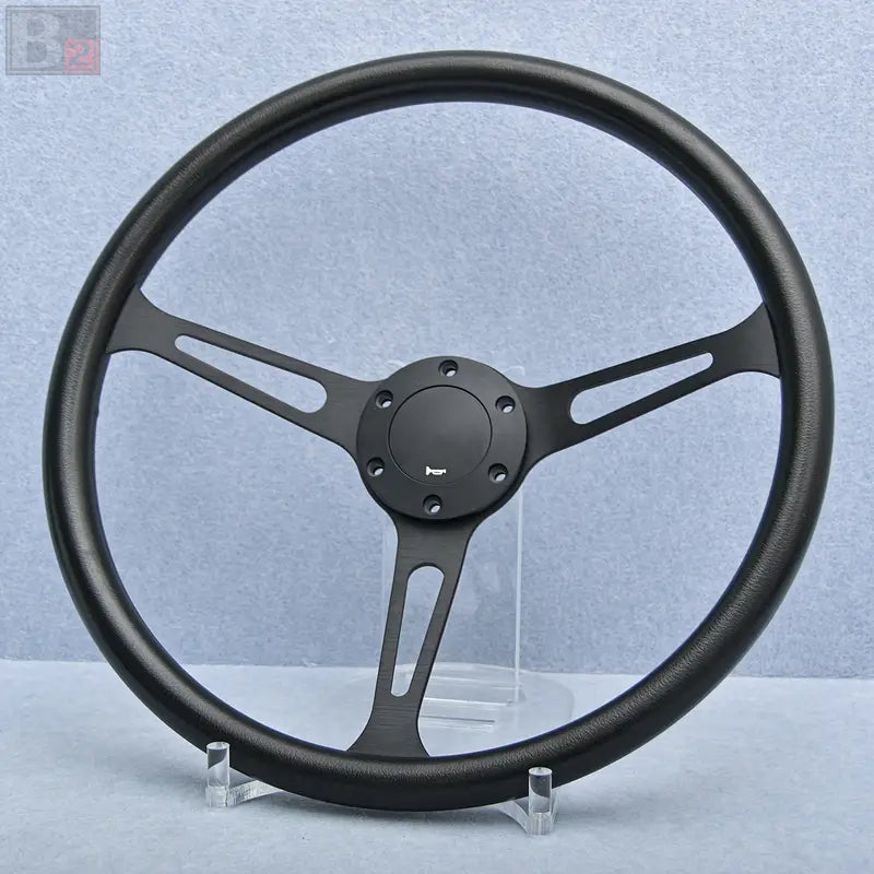 Classic 380mm Steering Wheel with Black Finish