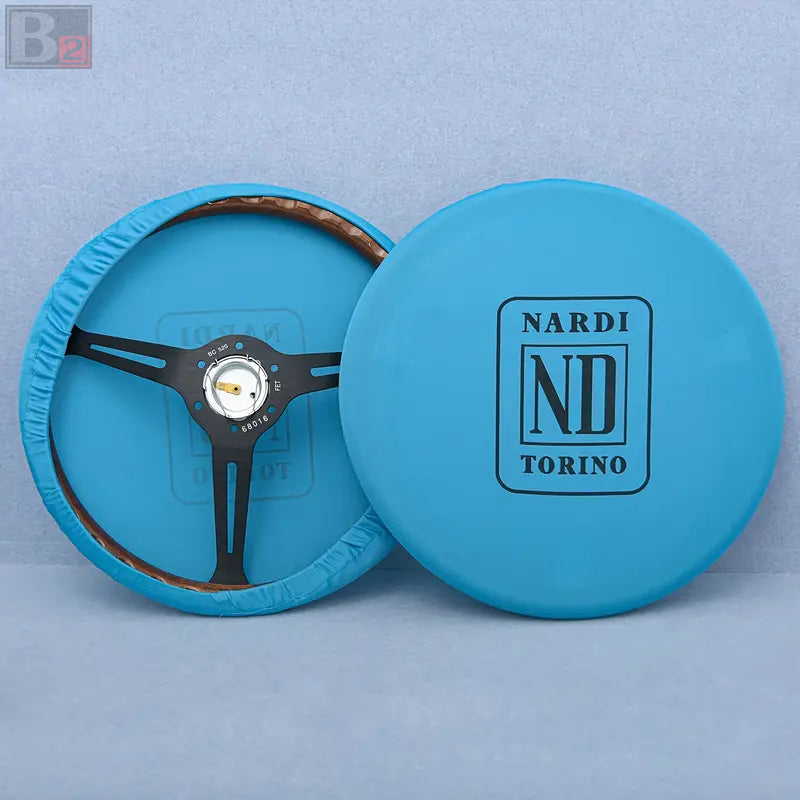 Nardi Classic 380mm Steering Wheel Mahogany Wood with Black Finish