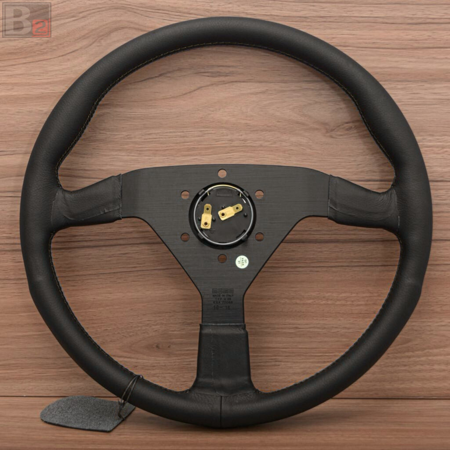 Momo MonteCarlo 350mm Steering Wheel With Yellow Stitching
