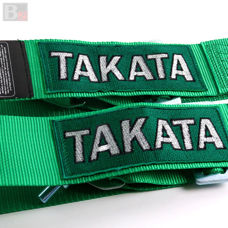 TAKATA 4 Point 3" Quick Release Snap-On Racing Harness