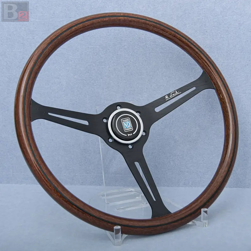 Nardi Classic 380mm Steering Wheel Mahogany Wood with Black Finish