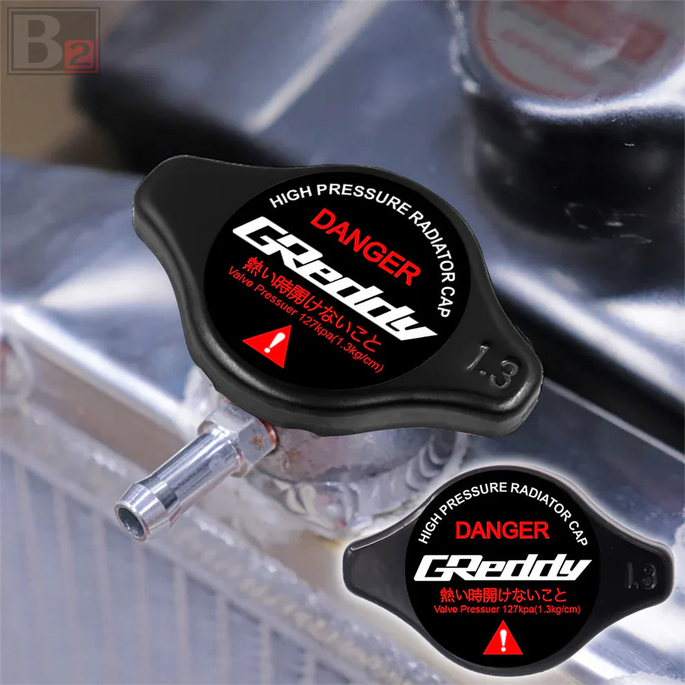 1.3bar 15mm Greddy Racing High Pressure Radiator Cap (Various Colors)