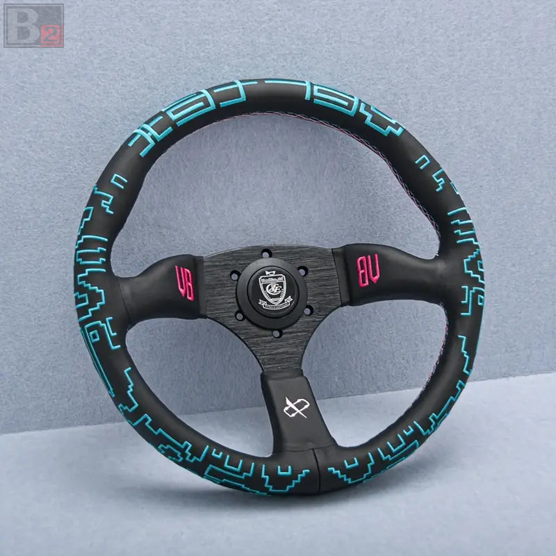 Vertex x BOWZ Collaboration Leather Steering Wheel 350mm