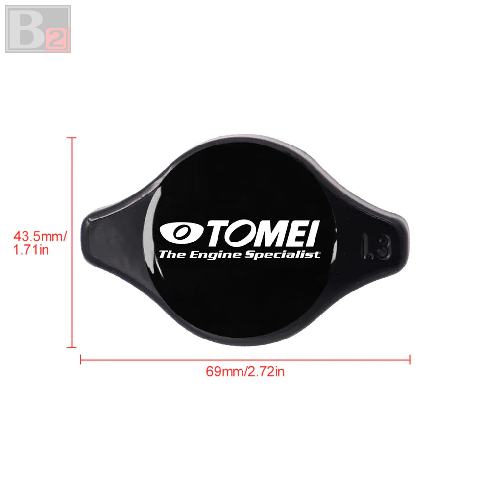 1.3bar 9mm TOMEI Black Racing Cap High Pressure Radiator Cap (Various Colors)