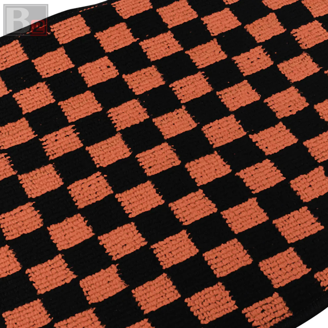 Checkered Floor Mats (Brown)