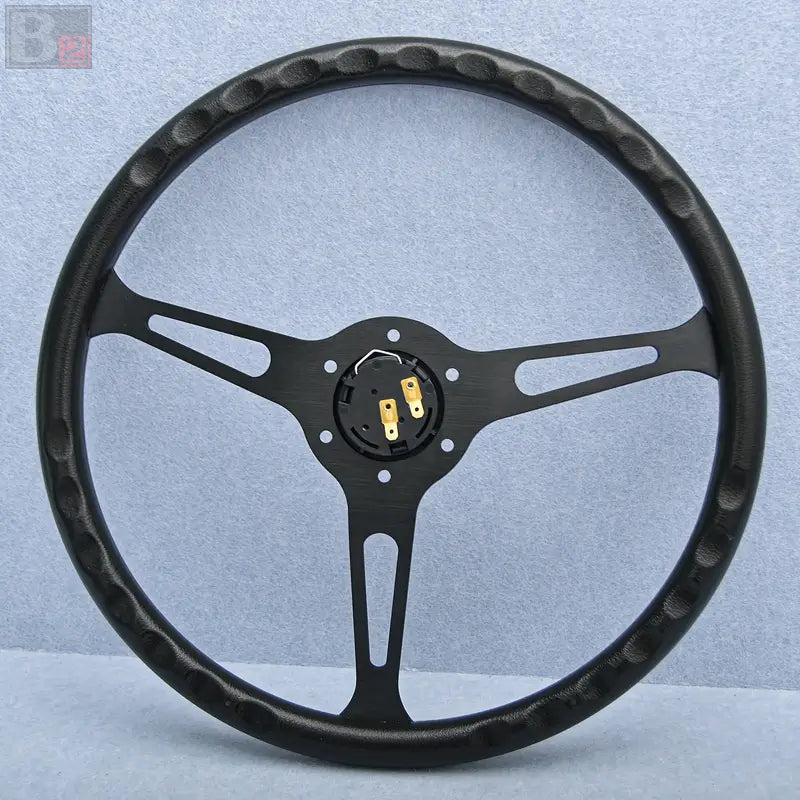 Classic 380mm Steering Wheel with Black Finish