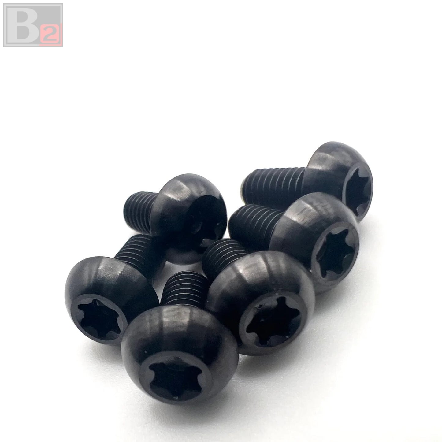 Titanium Round Steering Wheel Bolts - (M5 x 8mm)
