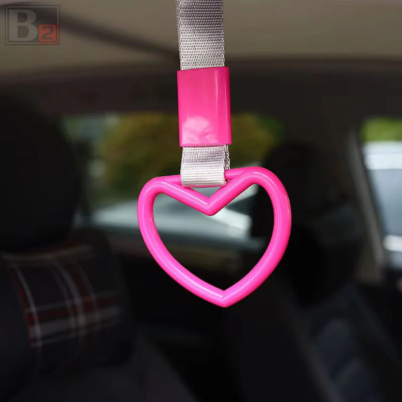 Tsurikawa Train Handle (Heart / White Strap)