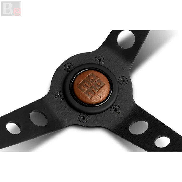 Momo Horn Button - Brown Cigar Leather