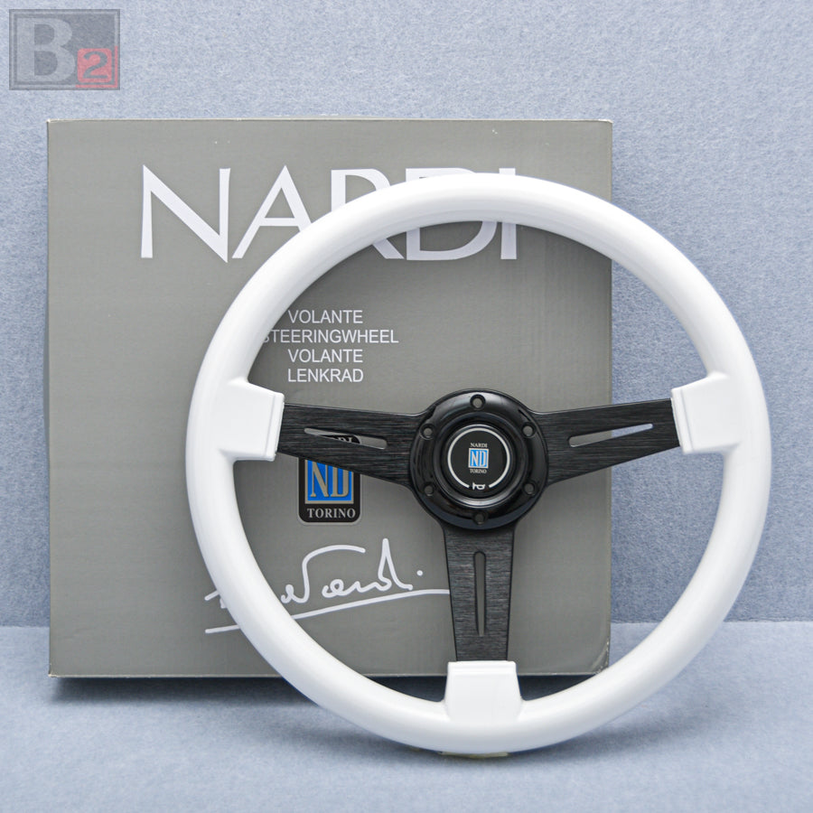 NARDI Classic 340mm Steering Wheel With White Finish