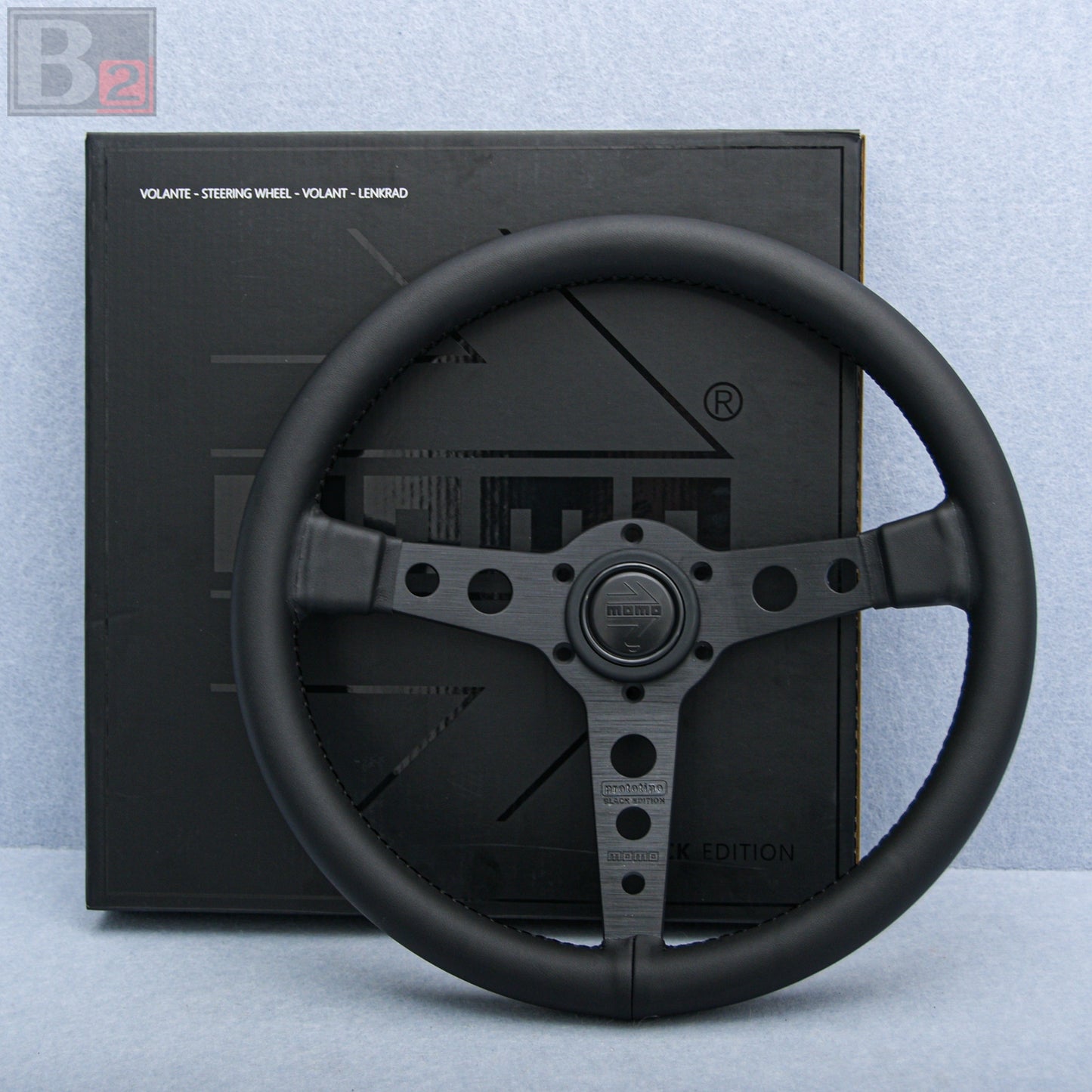 Momo Prototipo Black Edition Flat 350mm Steering Wheel