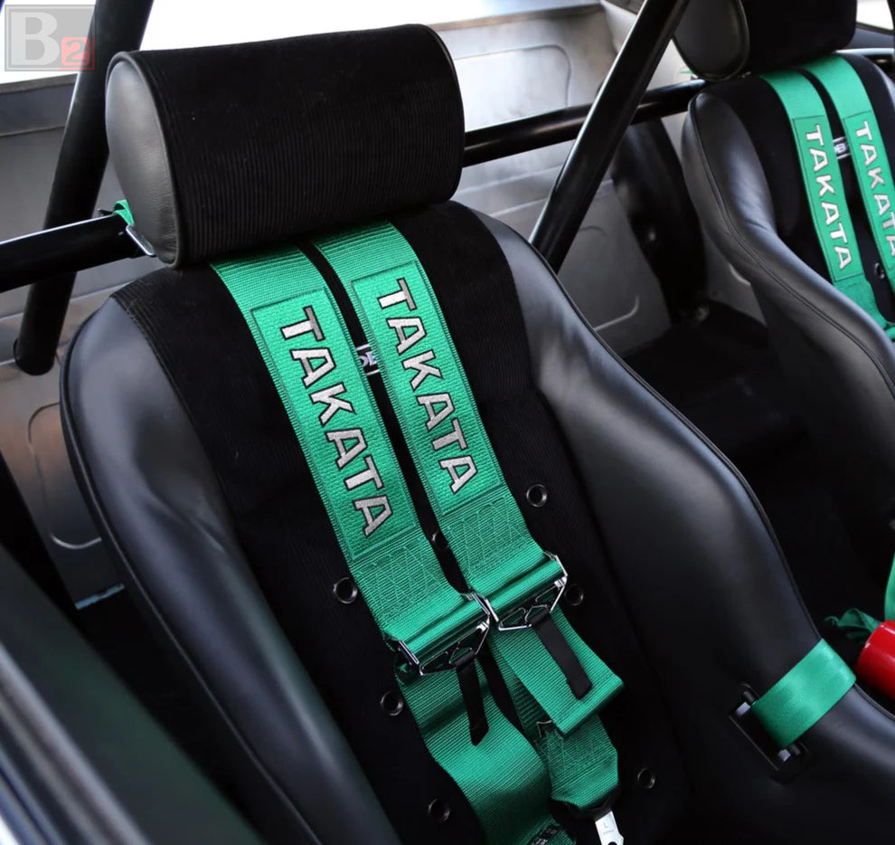 TAKATA 4 Point 3" Quick Release Snap-On Racing Harness