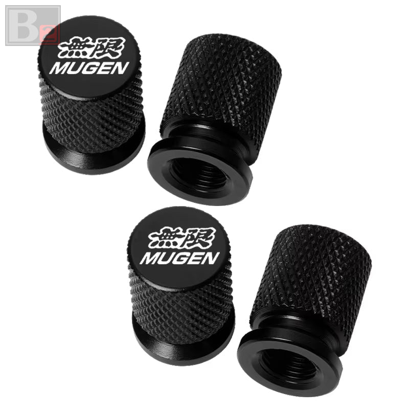 Mugen Knurled Aluminum Tire Valve Caps