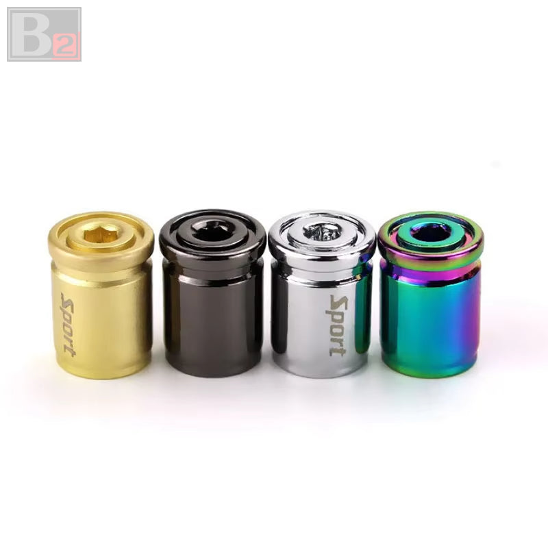 Sport Stainless Steel Tire Valve Caps
