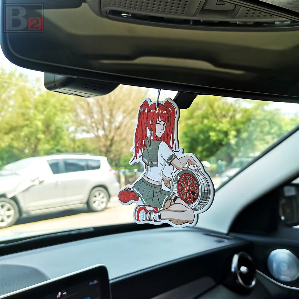 Anime Girl With Wheels Air Freshener