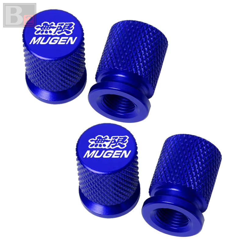 Mugen Knurled Aluminum Tire Valve Caps