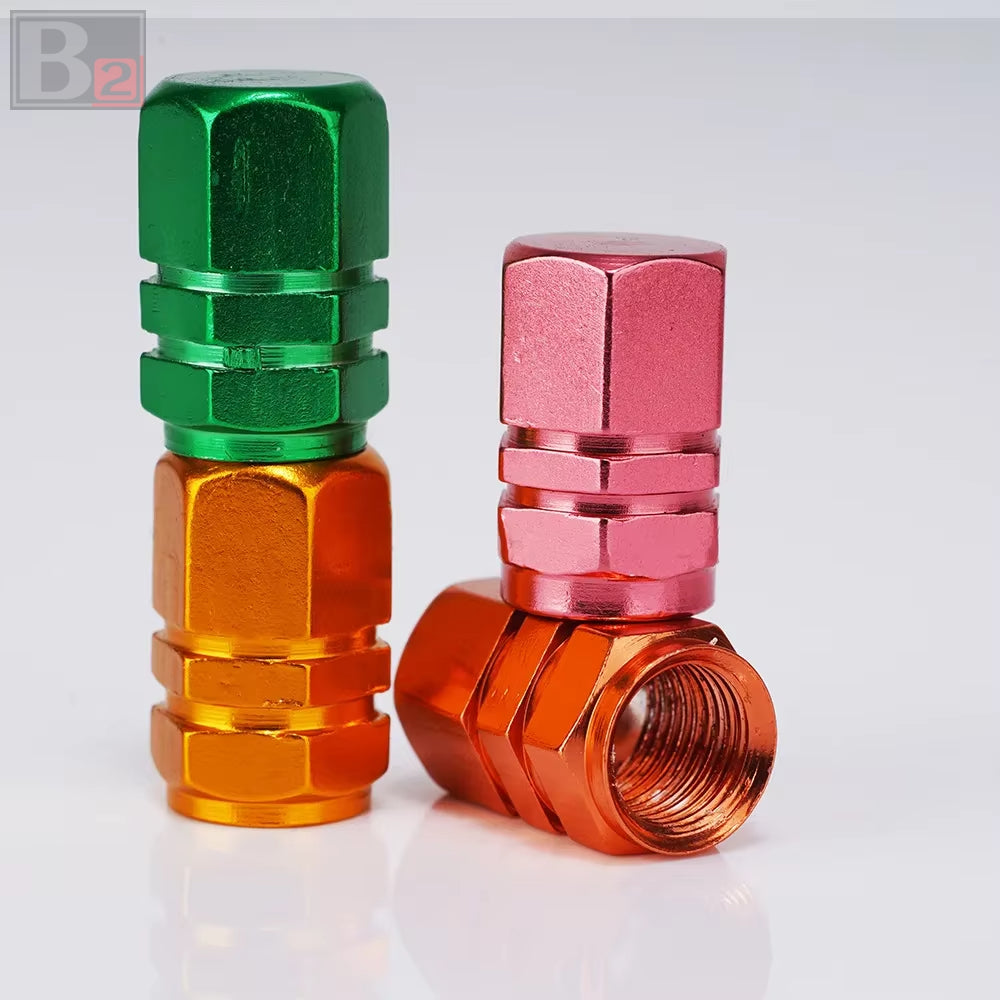 Hex Aluminum Tire Valve Caps