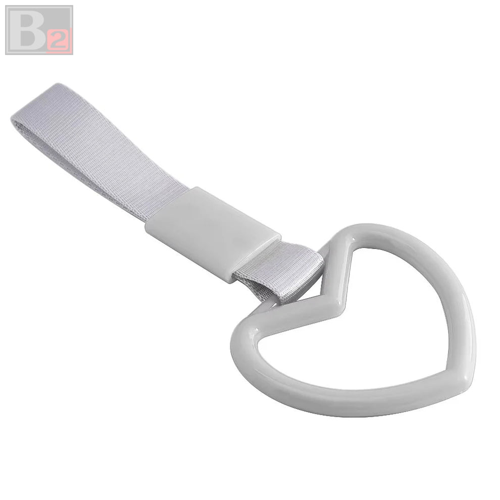 Tsurikawa Train Handle (Heart / White Strap)