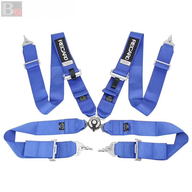 RECARO 4 Point 3" Racing Seat Belt Quick Release Snap-On Harness