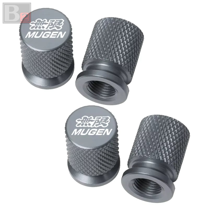 Mugen Knurled Aluminum Tire Valve Caps