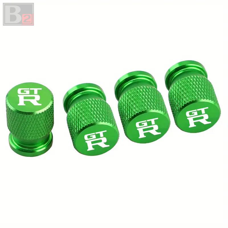 GT-R Knurled Aluminum Tire Valve Caps