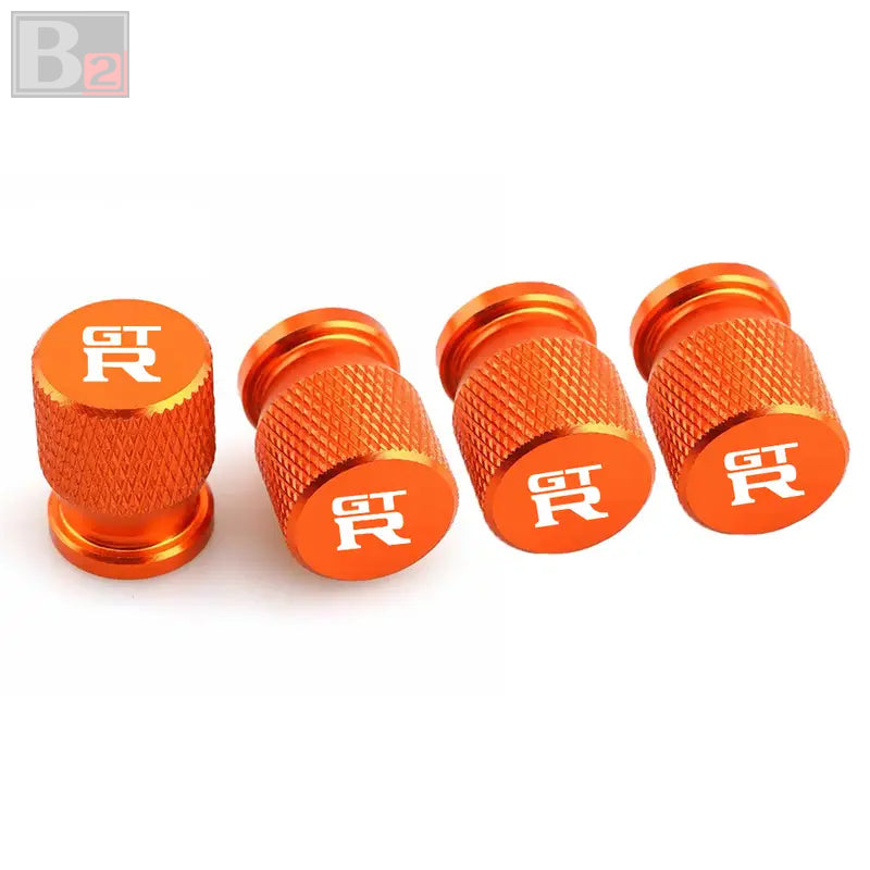 GT-R Knurled Aluminum Tire Valve Caps