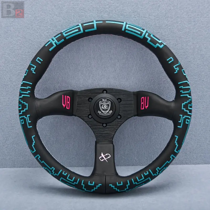 Vertex x BOWZ Collaboration Leather Steering Wheel 350mm