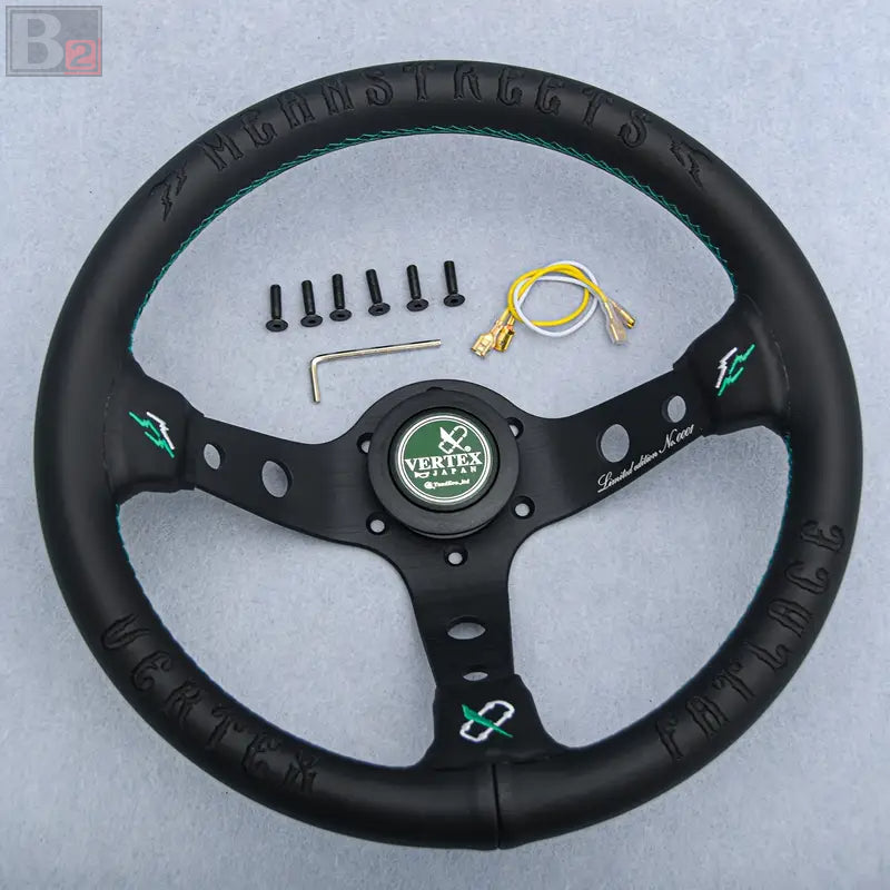 Vertex MeanStreets Leather Steering Wheel 330mm