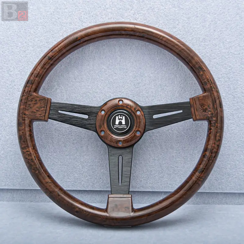 Wolfsburg 350mm Steering Wheel with Black Finish