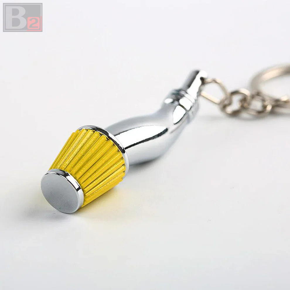 Chrome Air Intake Keychain