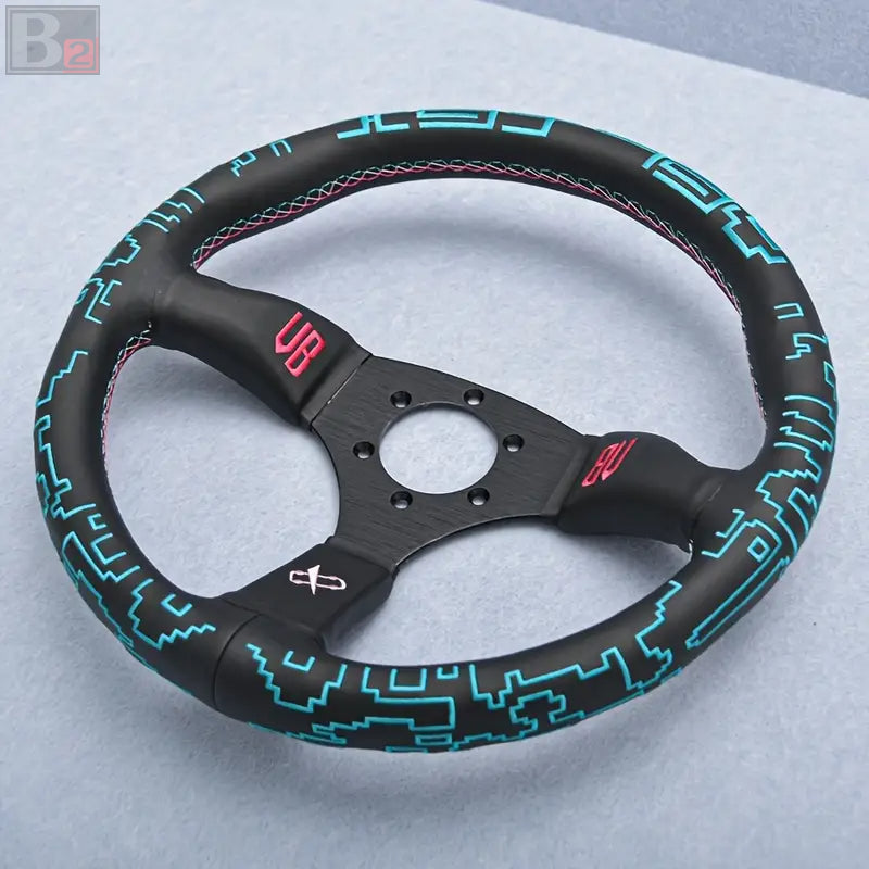 Vertex x BOWZ Collaboration Leather Steering Wheel 350mm