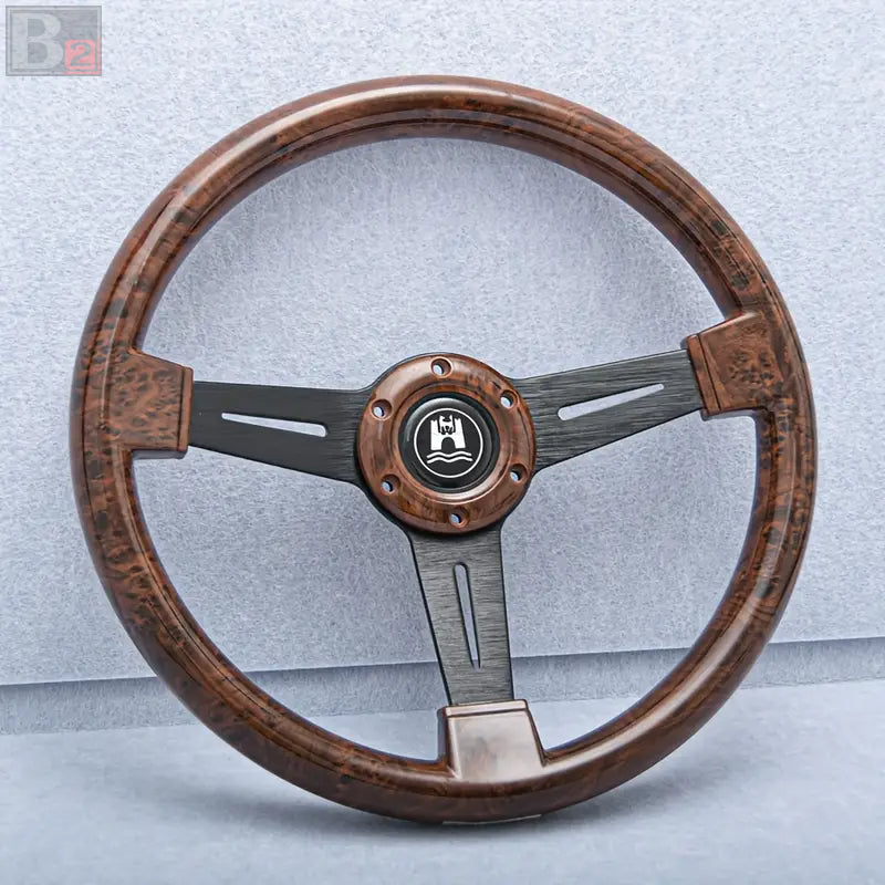 Wolfsburg 350mm Steering Wheel with Black Finish