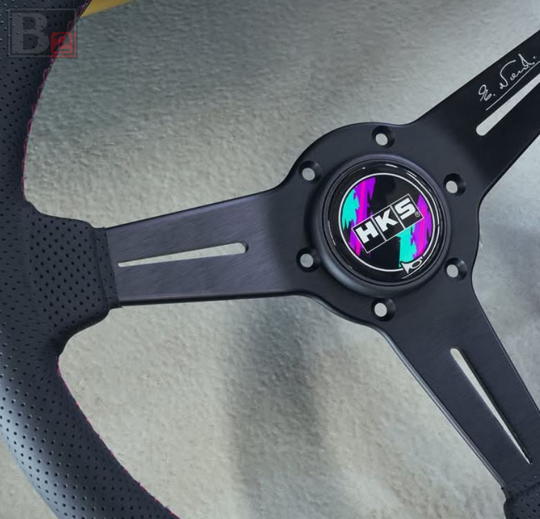 HKS Horn Button - Black Rim