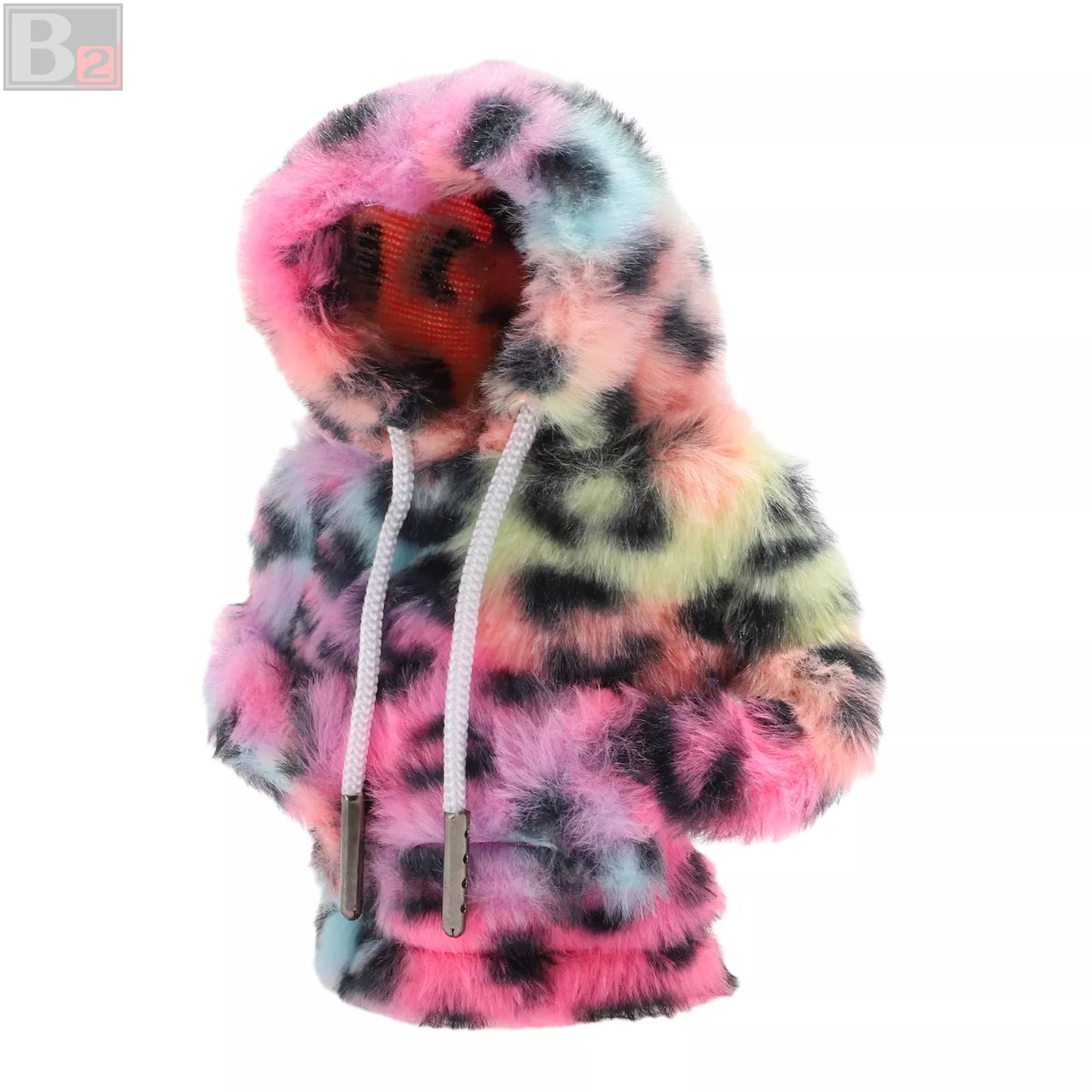 Leopard Print Shift Knob Hoodie (Pink)