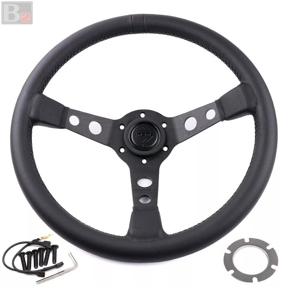 Momo Prototipo P5 Black Edition Deep Dish 350mm Steering Wheel
