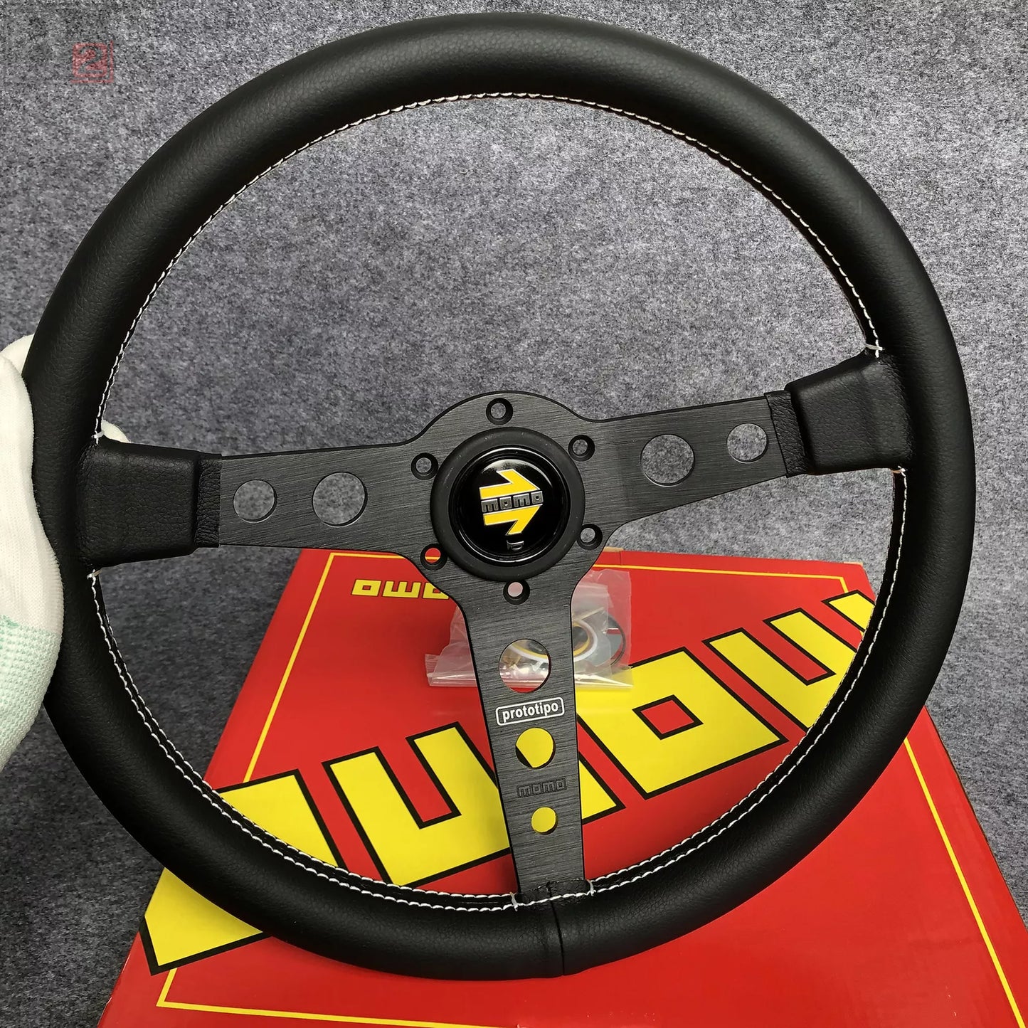 Momo Prototipo Leather Steering Wheel 350mm