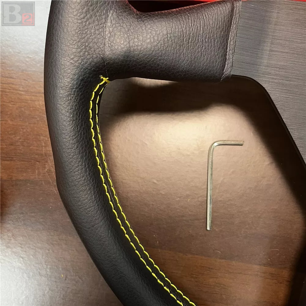 Momo MonteCarlo 350mm Steering Wheel With Yellow Stitching