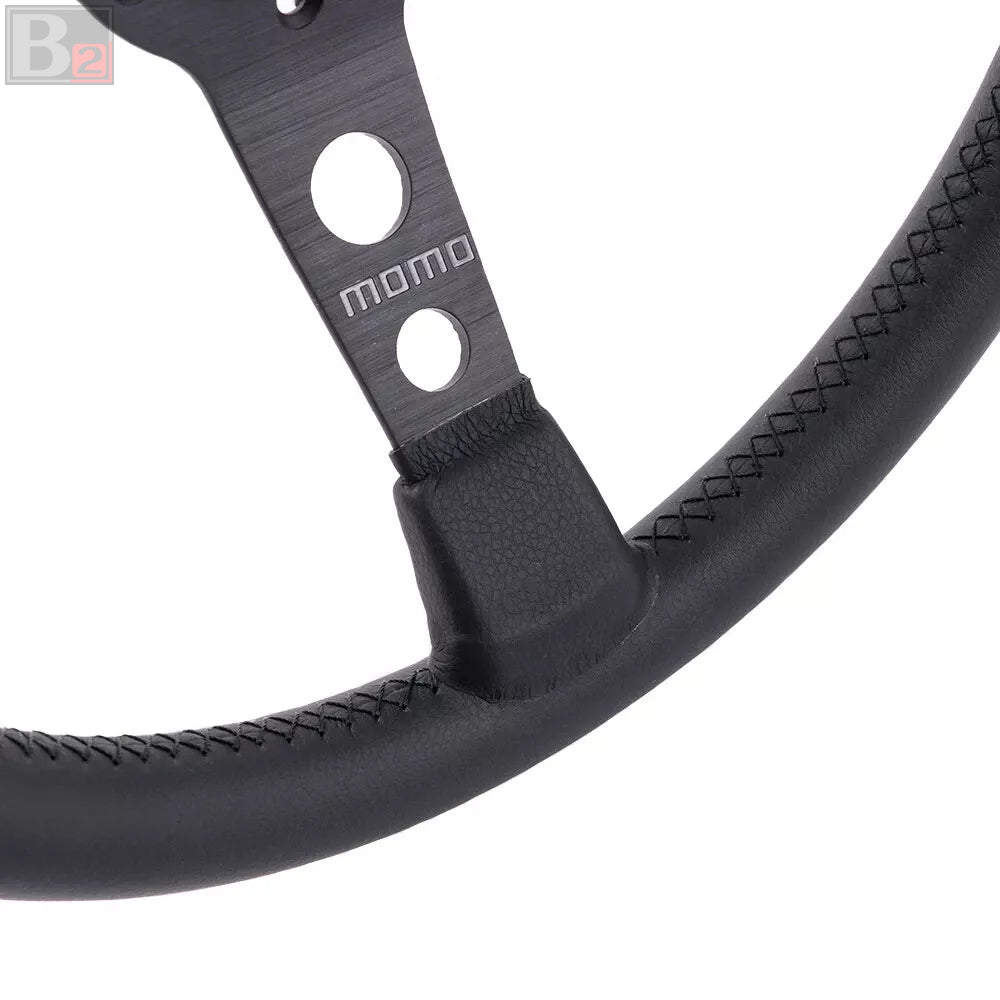 Momo Prototipo P5 Black Edition Deep Dish 350mm Steering Wheel